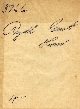 Gust Rydh Horn
Nyckelord: Rydh Horn