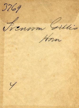 Gillis Svensson Horn
Nyckelord: Svensson Horn