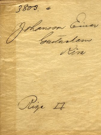 Einar Johansson Gustavshem Kisa
Nyckelord: Johansson Kisa