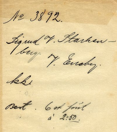 Sigurd Valdemar Starkenberg Västra Eneby
Nyckelord: Starkenberg Västra Eneby