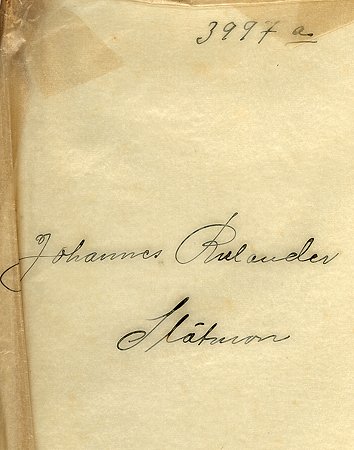 Johannes Ruhlander Slätmon
Nyckelord: Ruhlander Slätmon