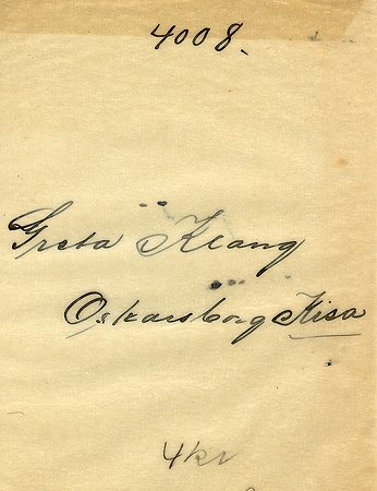 Greta Klang Oskarsborg Kisa
Nyckelord: Klang Kisa