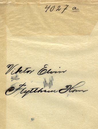 Viktor Elvin Flytthem Horn
Nyckelord: Elvin Horn