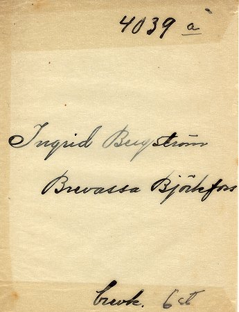 Ingrid Bergström Brevassa Björkfors
Nyckelord: Bergström Björkfors