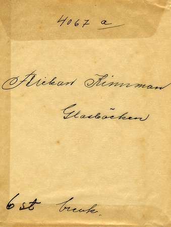 Flickan Kindman Glasbäcken
Nyckelord: Kindman Glasbäcken