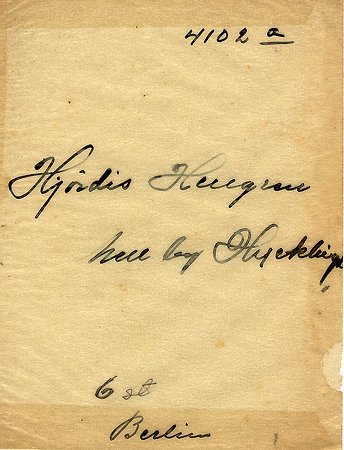 Hjördis Hellgren Mellby Hycklinge
Nyckelord: Hellgren Hycklinge