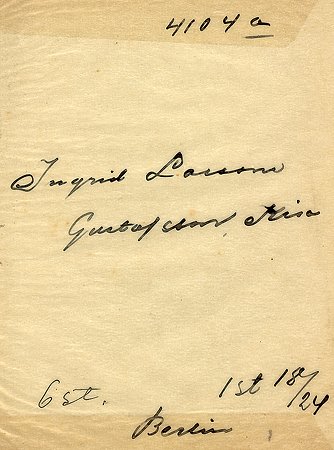 Ingrid Larsson Gustafshem Kisa
Nyckelord: Larsson Kisa