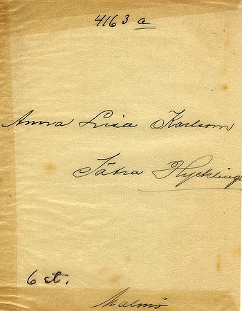 Anna-Lisa Karlsson Sätra Hycklinge
Nyckelord: Karlsson Hycklinge