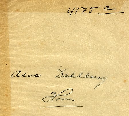 Alva Dahlberg Horn
Nyckelord: Dahlberg Horn