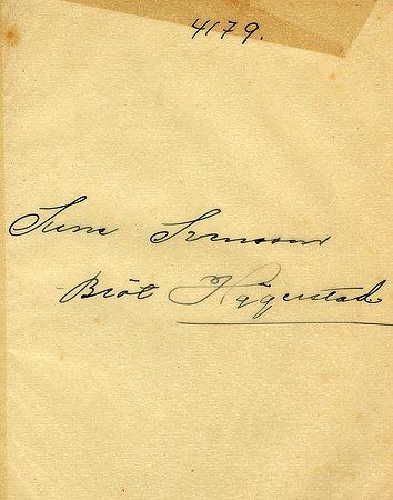 Sune Svensson Bröt Hägerstad
Nyckelord: Svensson Hägerstad