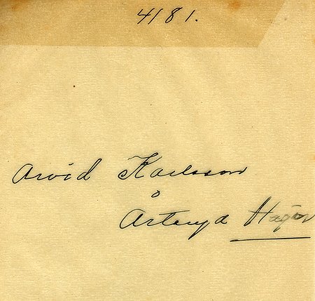 Arvid Karlsson Årteryd Hägerstad
Nyckelord: Karlsson Hägerstad