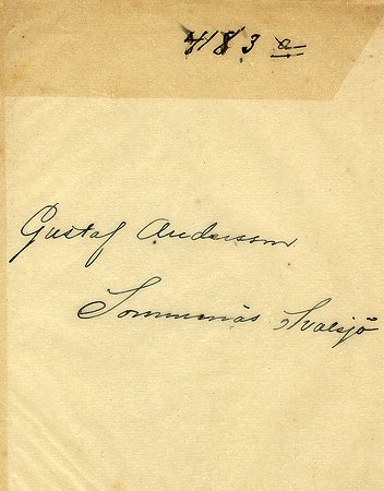 Gustaf Andersson Sommenäs Svalsjö
Nyckelord: Andersson Svalsjö