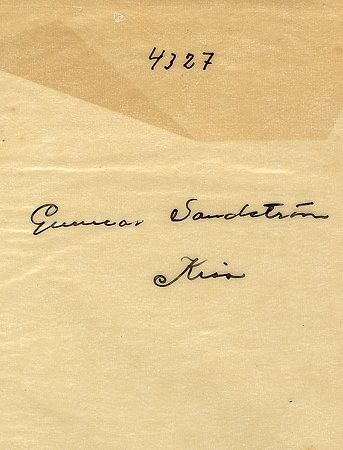 Gunnar Sandström Kisa
Nyckelord: Sandström Kisa