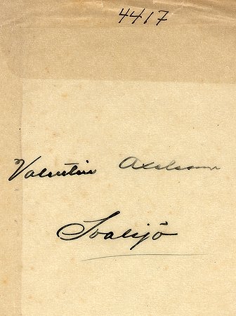 Valentin Axelsson Svalsjö
Nyckelord: Axelsson Svalsjö