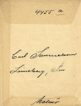 Carl Samuelsson Linneberg Tidersrum
Nyckelord: Samuelsson Tidersrum