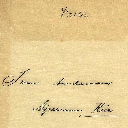 Sven Andersson Mjellerum Kisa
Nyckelord: Andersson Kisa