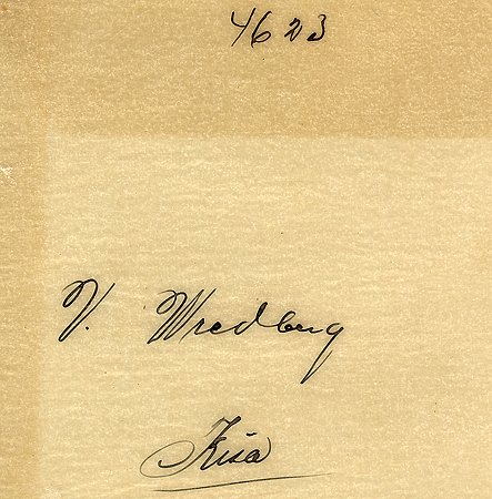 V Wredberg Kisa
Nyckelord: Wredberg Kisa