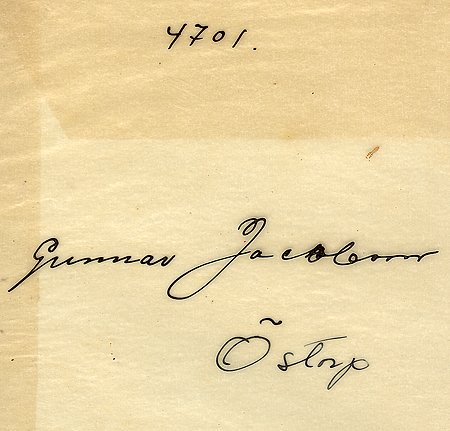 Gunnar Jacobsson Östorp
