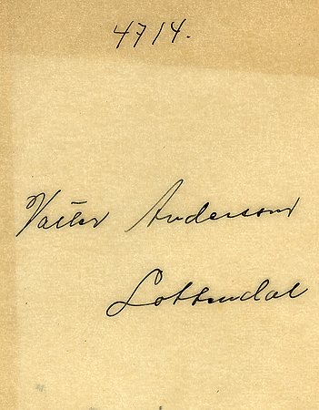 Valter Andersson Lottendal
Nyckelord: Andersson Lottendal