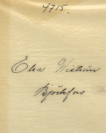 Elsa Wiström Björkfors
