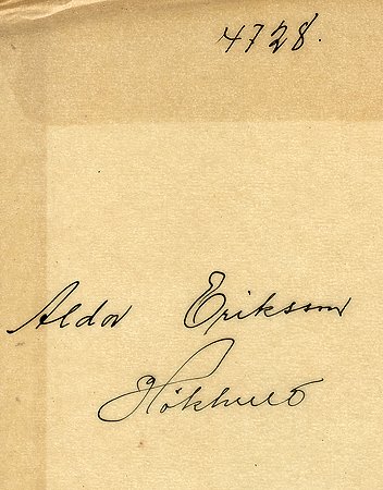 Aldor Eriksson Hökhult
Nyckelord: Eriksson Hökhult