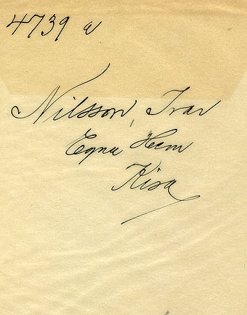 Ivar Nilsson Egna Hem Kisa
Nyckelord: Nilsson Kisa