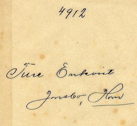 Ture Enkvist Jonsbo Horn
Nyckelord: Enkvist Horn