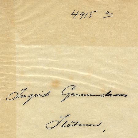 Ingrid Germundsson Slätmon
Nyckelord: Germundsson Slätmon