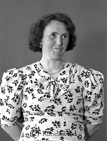 Fru Larsson Järnvägen Kisa
raja
Kvinna klädd i ljus klänning med blommor på

Nyckelord: Larsson Kisa