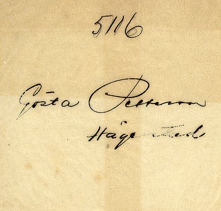 Gösta Pettersson Hägerstad
Nyckelord: Pettersson Hägerstad