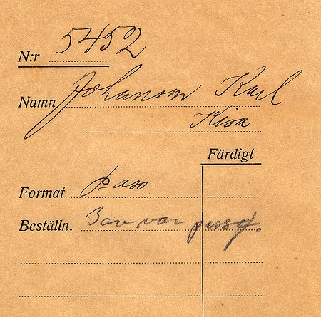 Karl Johansson Kisa
Nyckelord: Johansson Kisa