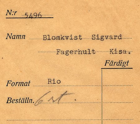 Sigvard Blomkvist Fagerhult Kisa
Nyckelord: Blomkvist Kisa