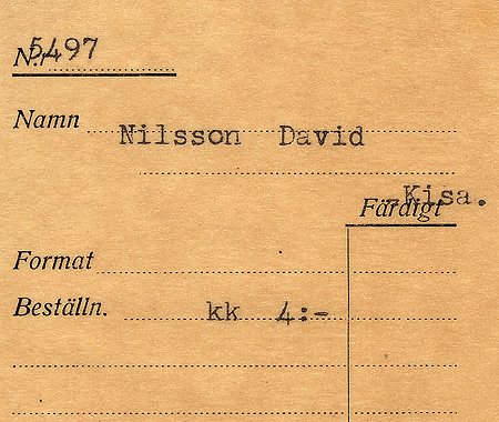 David Nilsson Kisa
Nyckelord: Nilsson Kisa
