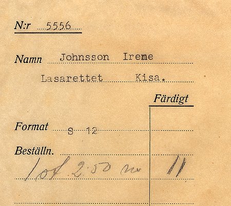 Irene Johnson Lasarettet Kisa
Nyckelord: Johnson Kisa
