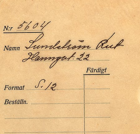Rut Sundström Hamngatan 22
Nyckelord: Sundström Hamngatan