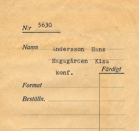 Hans Andersson Hagagården Kisa
Nyckelord: Andersson Kisa