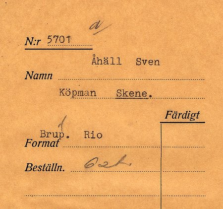Köpman Sven Åhäll Skene
Nyckelord: Åhäll Skene