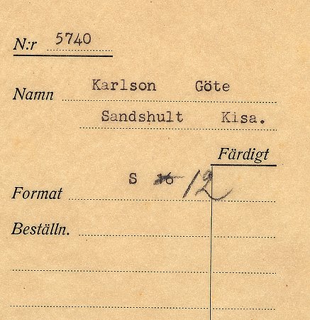 Göte Karlsson Sandshult Kisa
Nyckelord: Karlsson Kisa