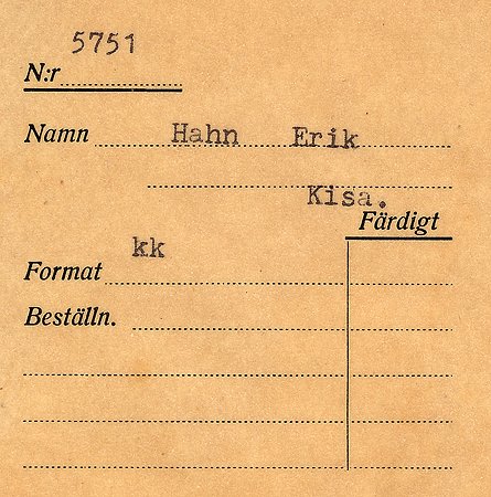 Erik Hahn Kisa
Nyckelord: Hahn Kisa