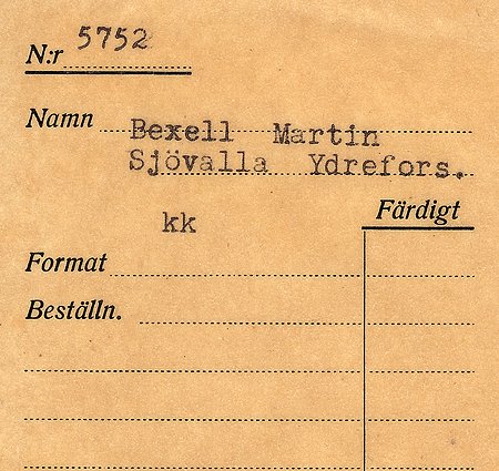 Martin Bexell Sjövalla Ydrefors
Nyckelord: Bexell Ydrefors