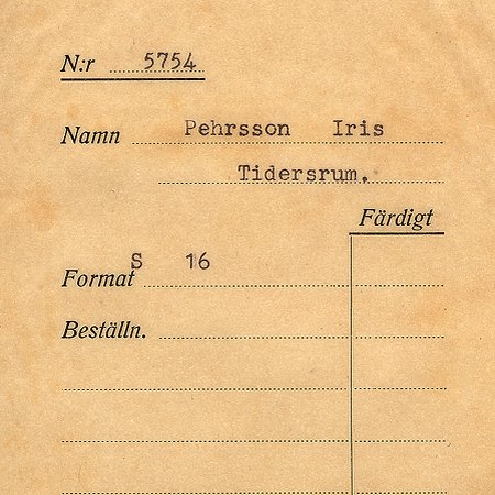 Iris Pehrsson Tidersrum
Nyckelord: Pehrsson Tidersrum