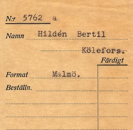 Bertil Hildén Kölefors
Nyckelord: Hildén Kölefors