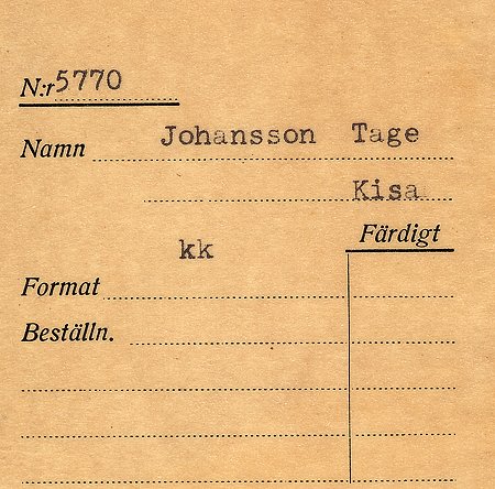 Tage Johansson Kisa
Nyckelord: Johansson Kisa
