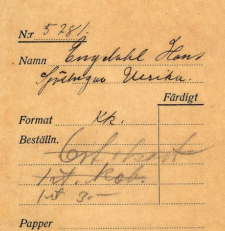 Hans Engdahl Sjöstugan Ulrika
Nyckelord: Engdahl Ulrika