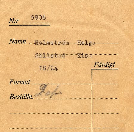 Helga Holmström Sällstad Kisa
Nyckelord: Holmström Kisa