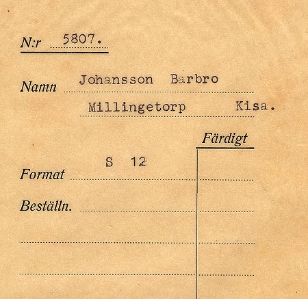 Barbro Johansson Millingetorp Kisa
Nyckelord: Johansson Kisa