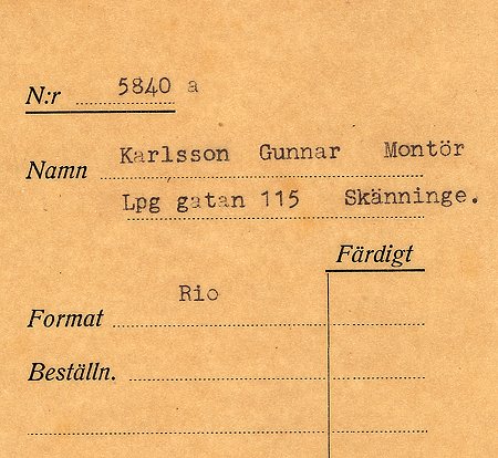 Montör Gunnar Karlsson Linköpingsgatan 115 Skänninge
Nyckelord: Karlsson Skänninge