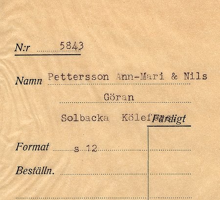 Ann-Mari och Nils-Göran Pettersson Kölefors
Nyckelord: Pettersson Kölefors