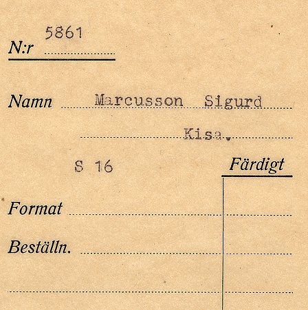 Sigurd Marcusson Kisa
 
Nyckelord: Marcusson Kisa