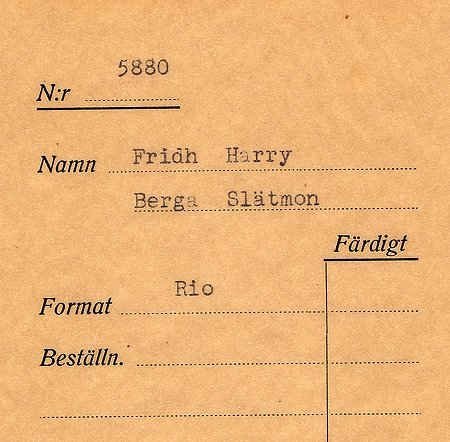 Harry Fridh Berga Slätmon
Nyckelord: Fridh Slätmon